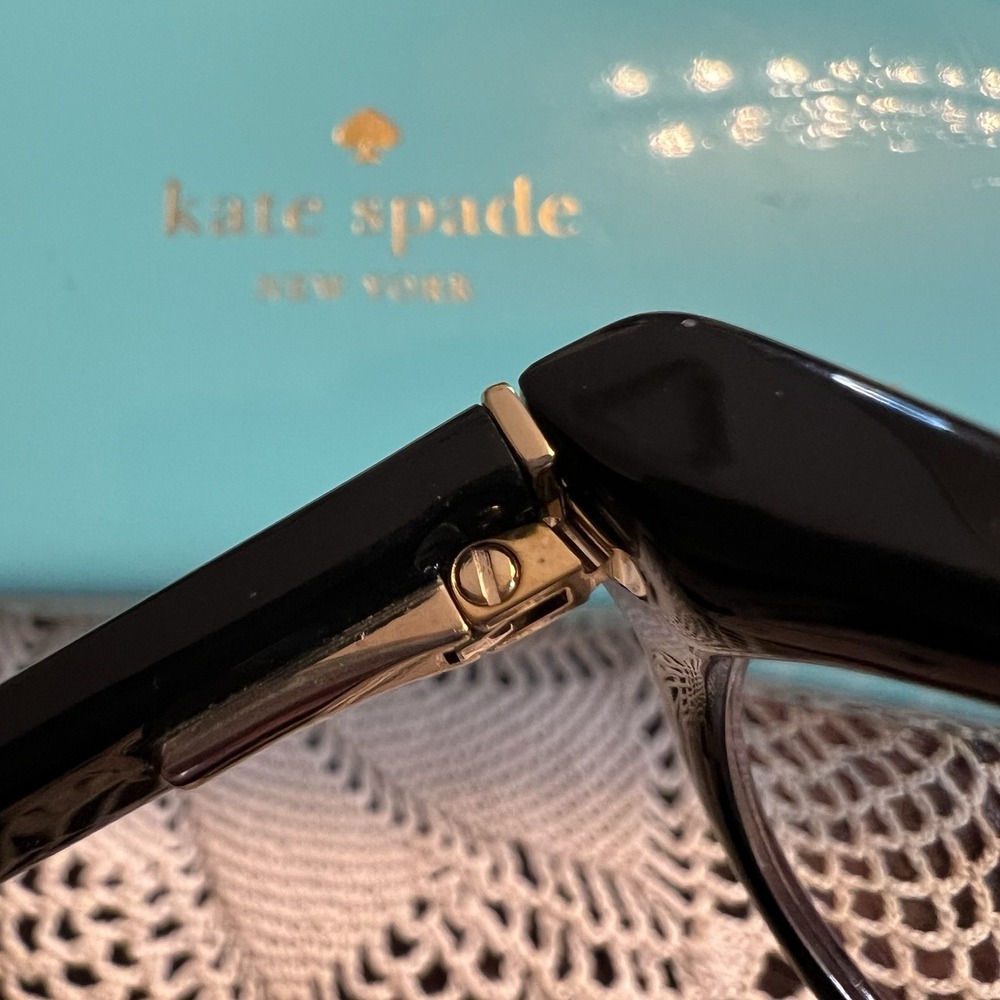 NEW Kate Spade Karlee 53[]15 140 WR7 Black Havana Leopard Print Cateye - Picture 9 of 9